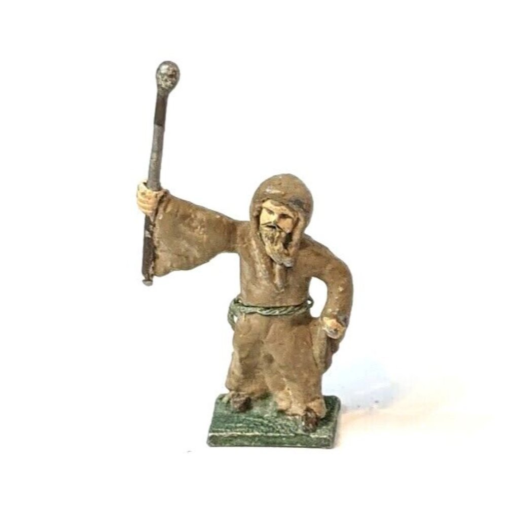 Heritage FF-5 Wizard with Staff 2 Metal 25mm Miniature 1976 D&D